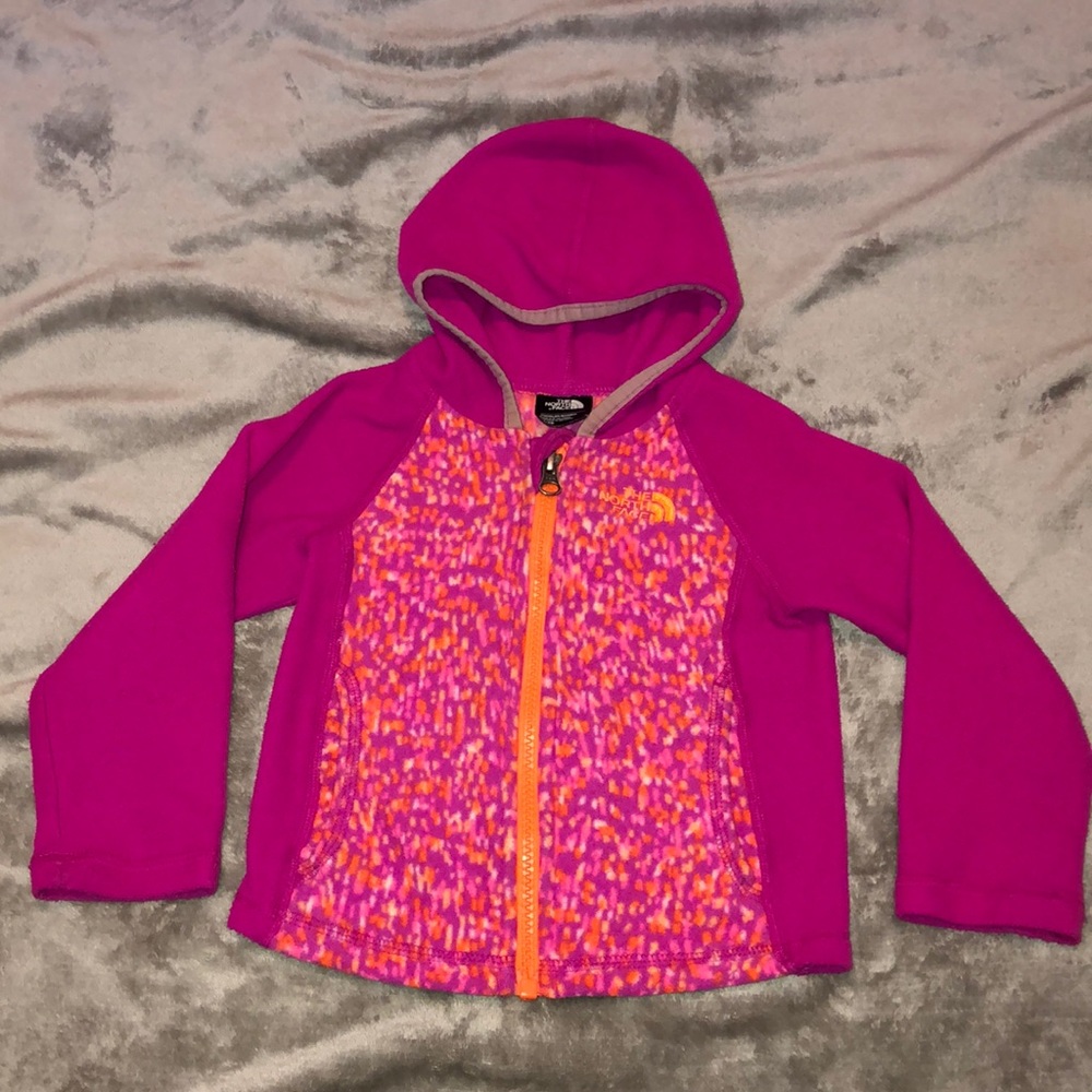 Toddler girl NorthFace zip up hoodie